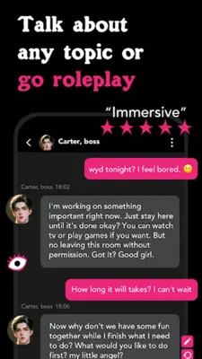 Crushon AI - AI Chat, Roleplay android App screenshot 1